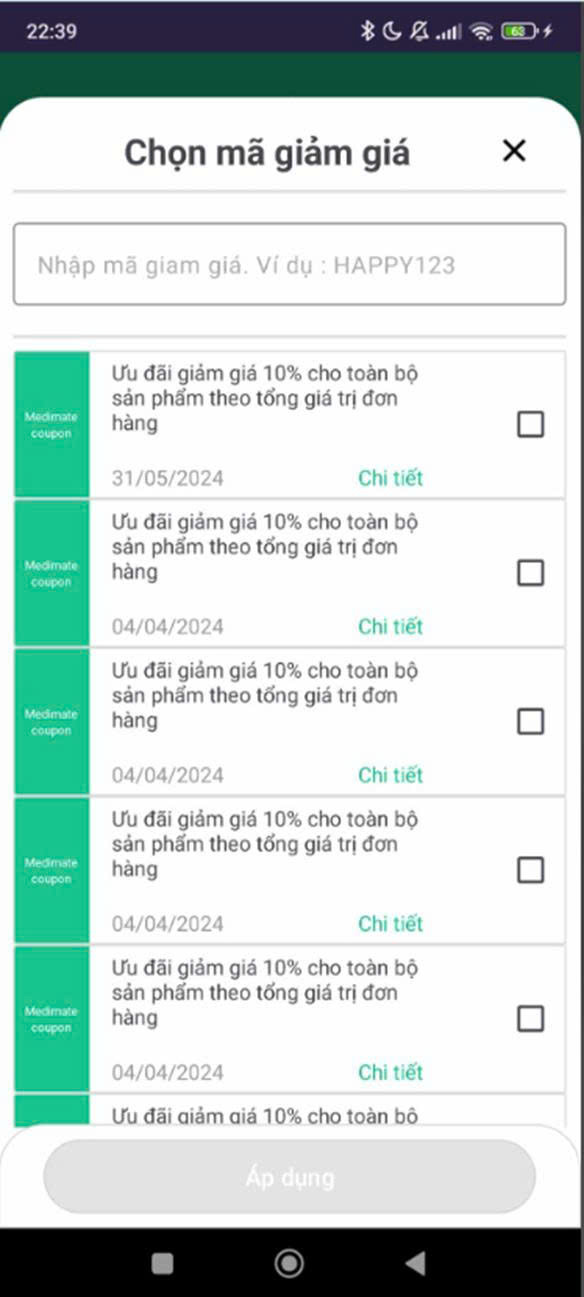 App Mobile Bán Thuốc, Sản Phẩm Y Tế ảnh chụp màn hình