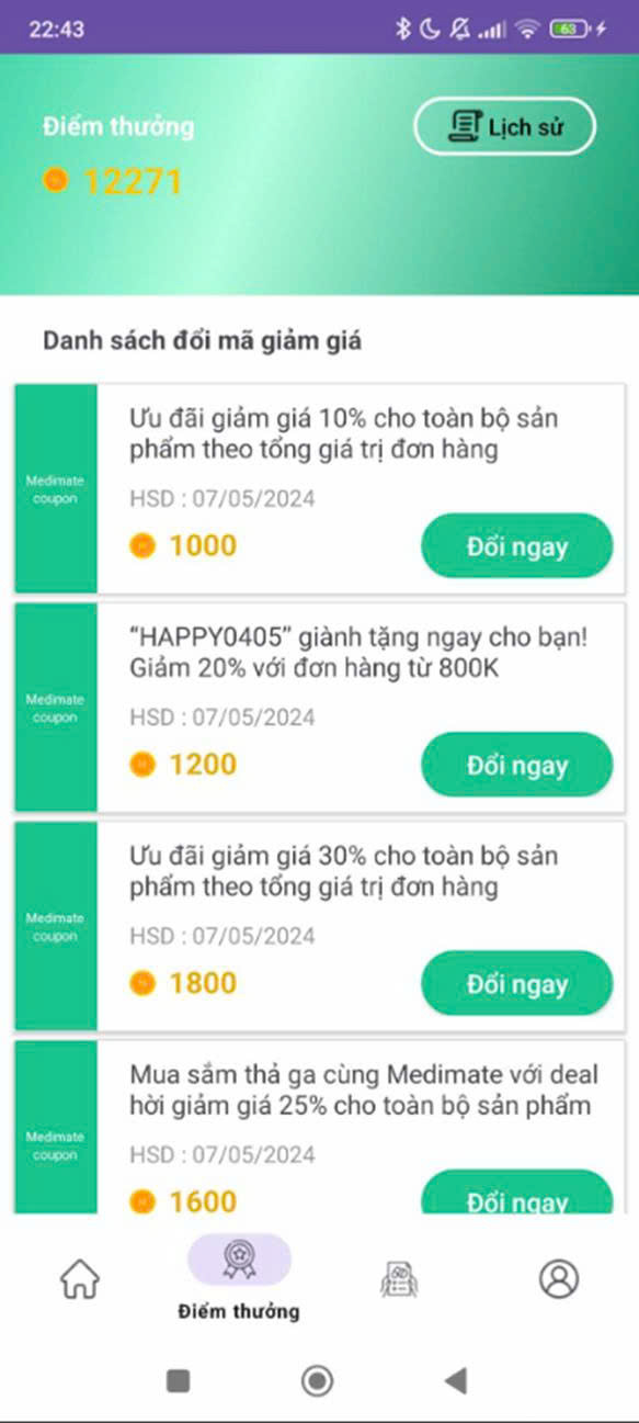 App Mobile Bán Thuốc, Sản Phẩm Y Tế ảnh chụp màn hình