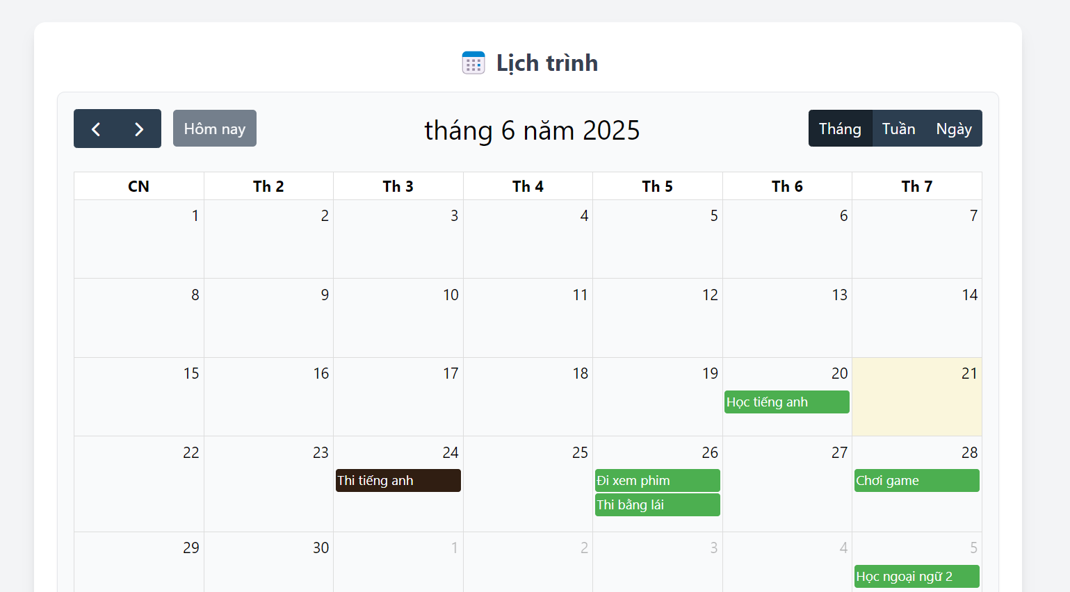 Website dùng AI để phân tích kế hoạch công việc bằng ReactJS ảnh chụp màn hình